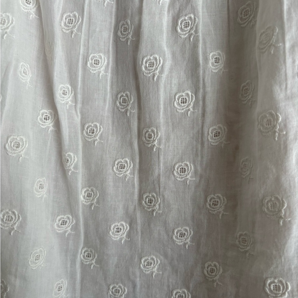 Doen Embroidered White Frances Top - Picture 5 of 5